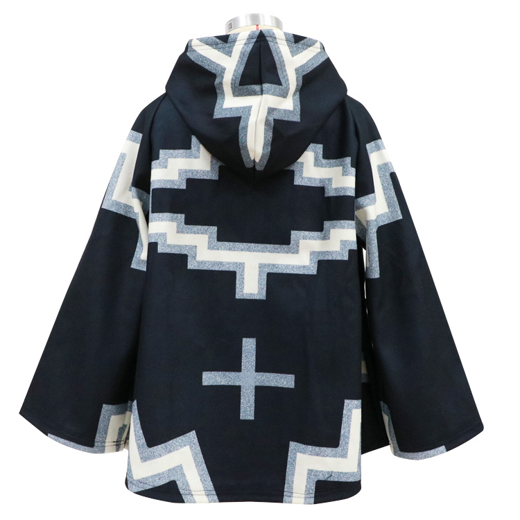 long-sleeved hooded printed woolen coat nihaostyles clothing wholesale NSYIS85460