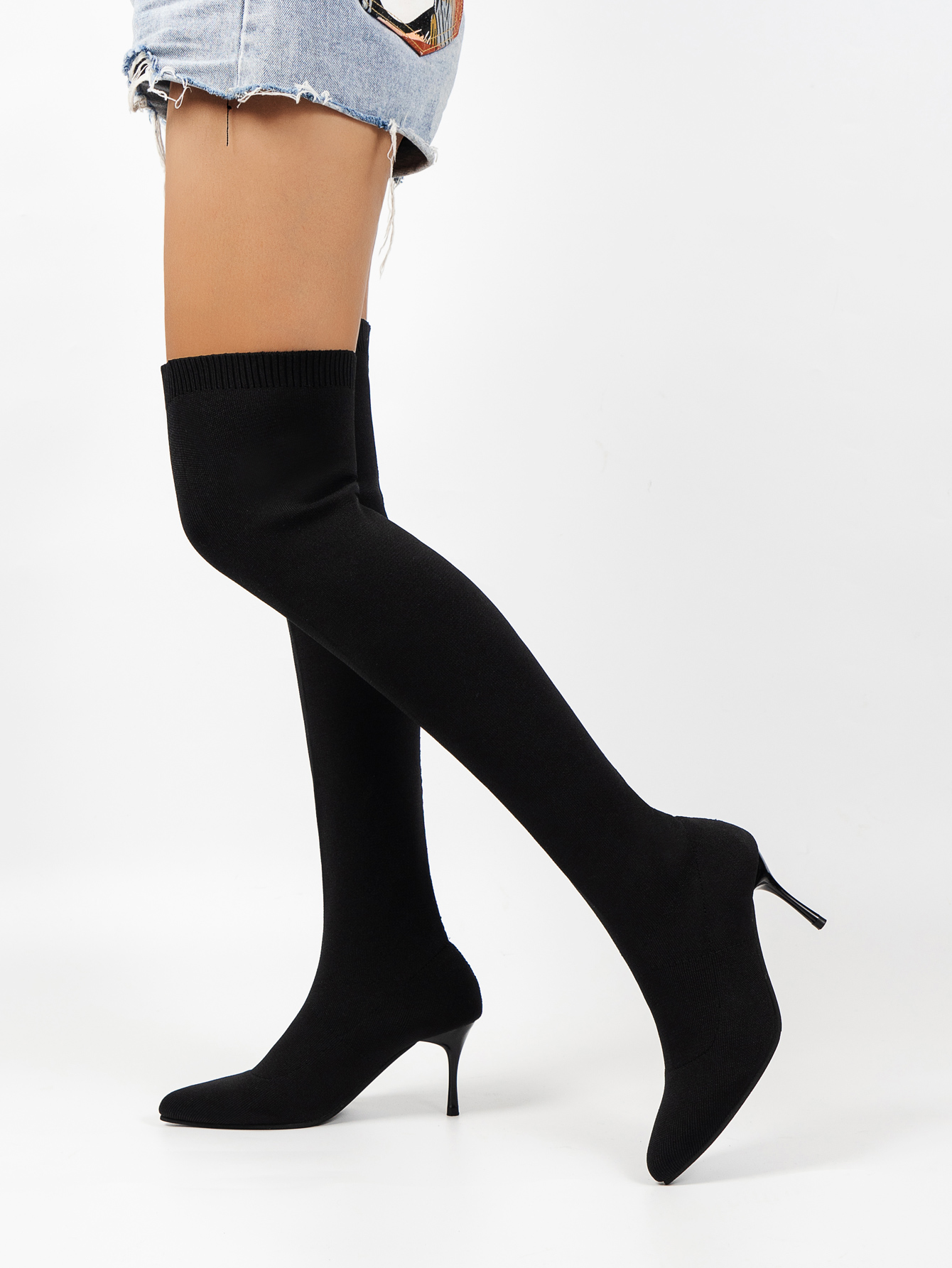 Stiletto pointed toe over-the-knee boots nihaostyles clothing wholesale NSYUS83542