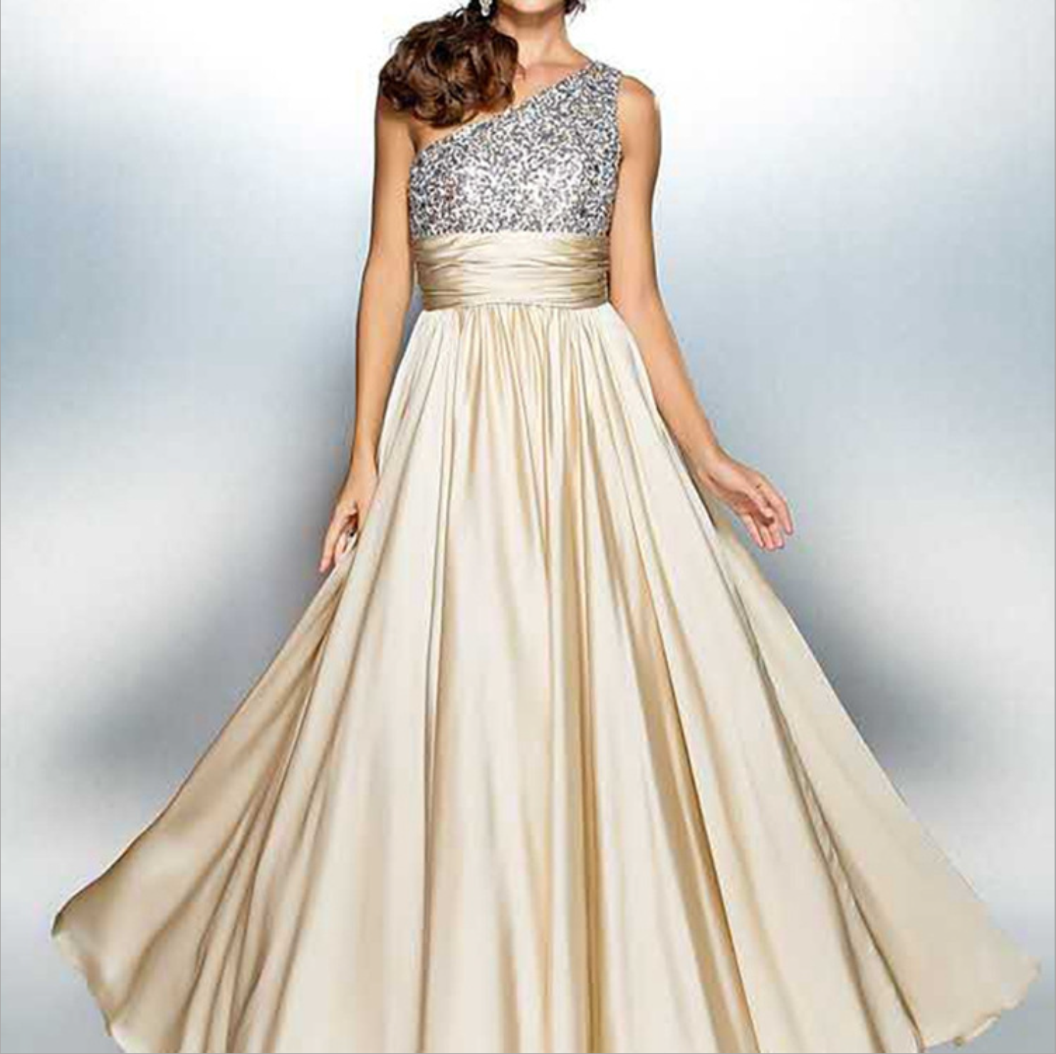 oblique shoulder slim banquet dress nihaostyles clothing wholesale NSYIS85484