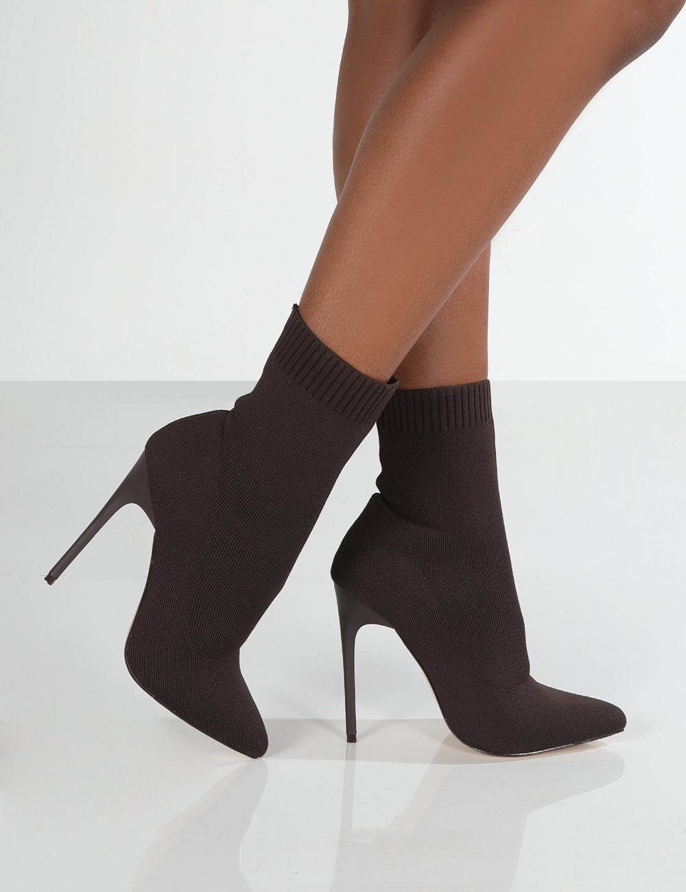 pointed toe knit stiletto boots nihaostyles clothing wholesale NSYUS85059