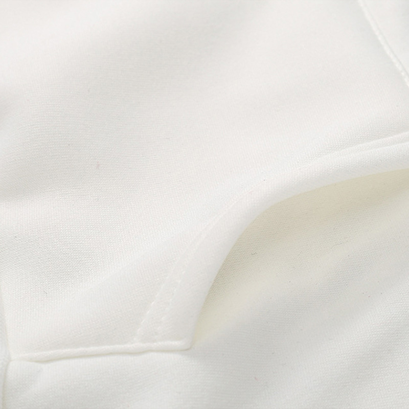 Sudadera con capucha de polar de manga larga con estampado de puños creativos en color NSYAY99182