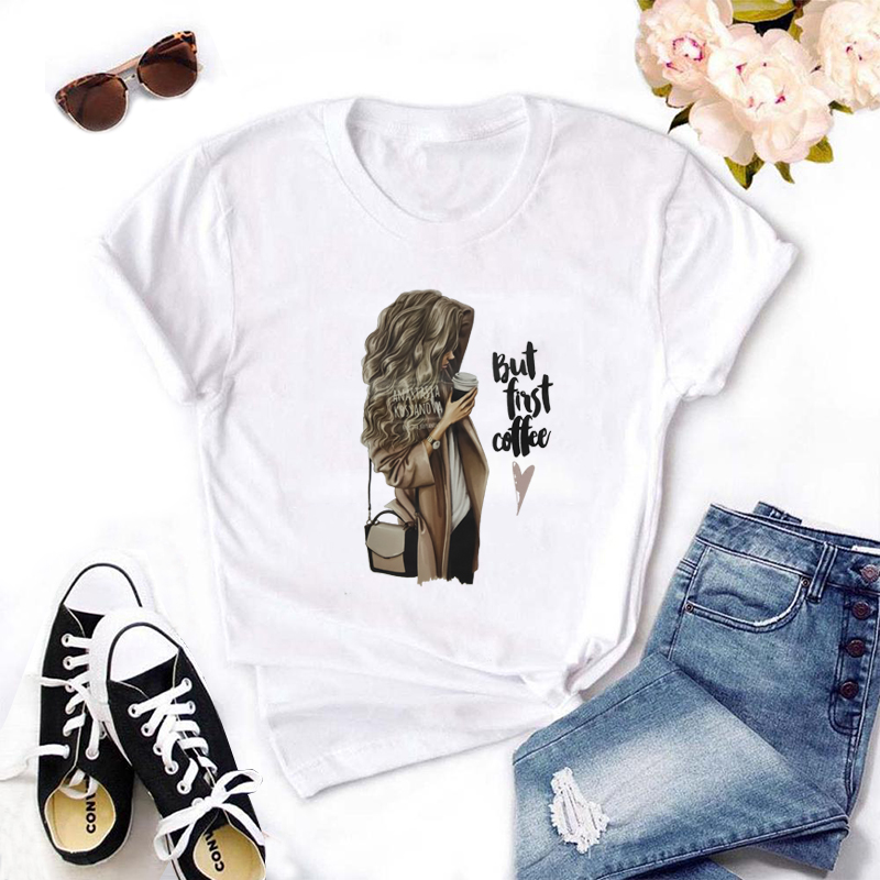 Round Neck Girl Printed T-Shirt NSYAY99173