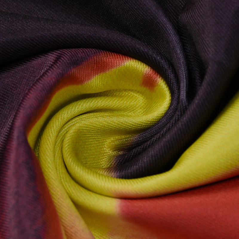 Tie-Dye Print Halterneck Hollow Long-Sleeved Tight Dress NSYID104912
