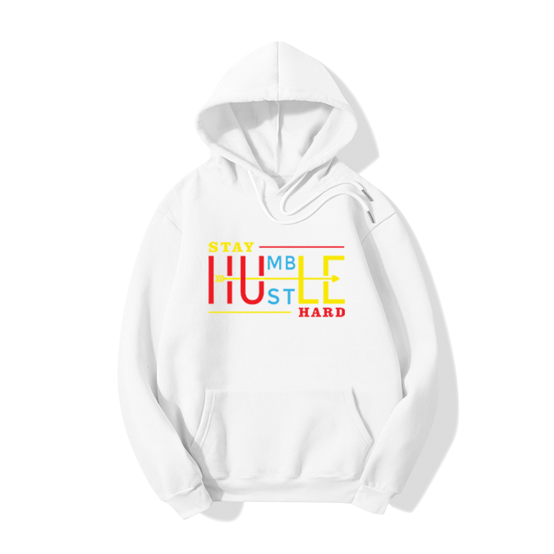 Hule Print Long-Sleeved Fleece Hoodie NSYAY104921