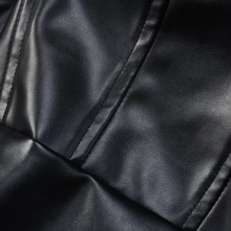 Leather Hollow Open Back Zipper Slim Tunic Dress NSYID107290