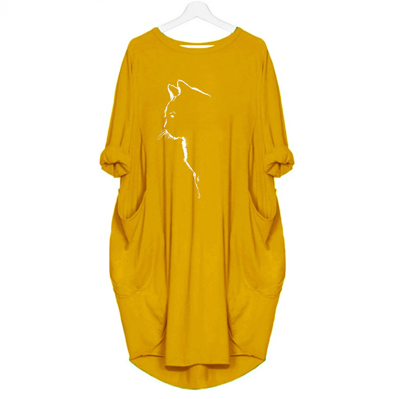 Fashion Long Sleeve Round Neck Printed Dress NSJIN60666