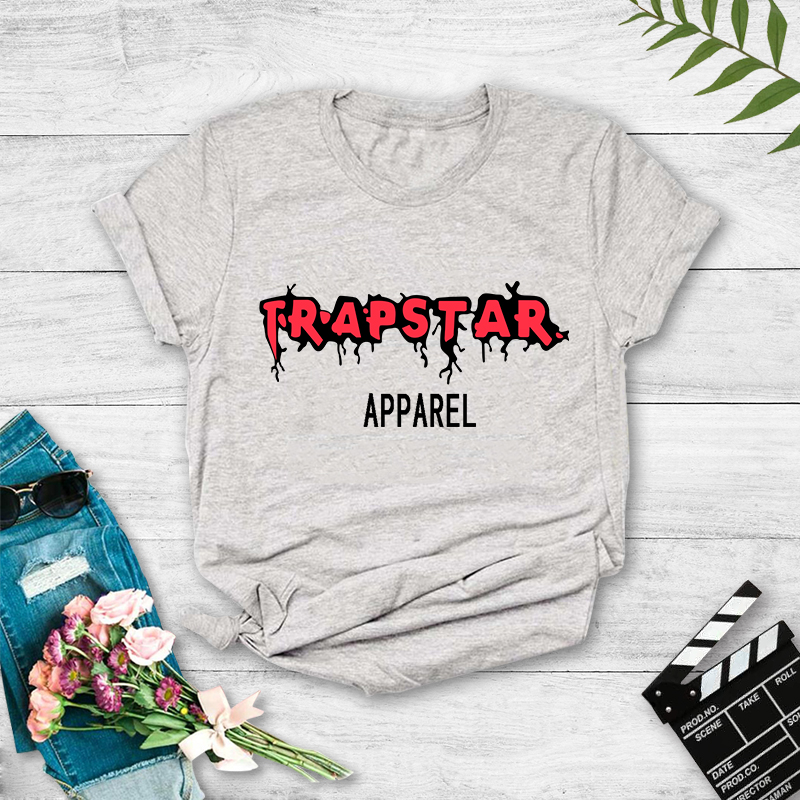 trapstar English print short-sleeved T-shirt  NSYAY60090