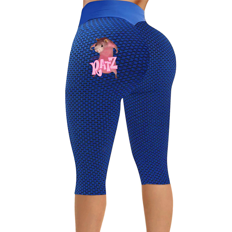 summer fashion tight-fitting buttocks slimming printed casual cropped trousers NSJIN62637