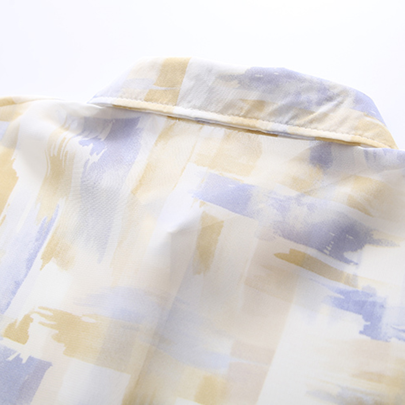 camisa de manga larga con solapa y protección solar NSYID62831