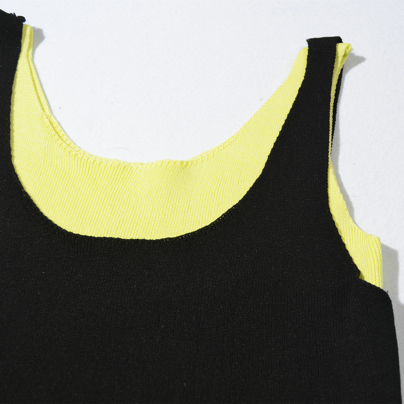 summer fake two-piece short vest NSYID62826