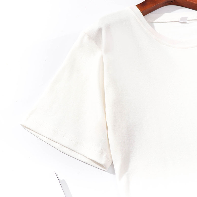fashion Eiffel Tower print round neck short-sleeved T-shirt NSAYS60339