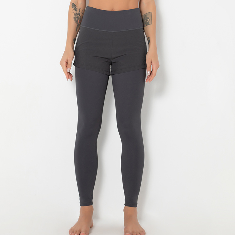 New tight-fitting sports yoga two-piece stitching pants NSLUT60536