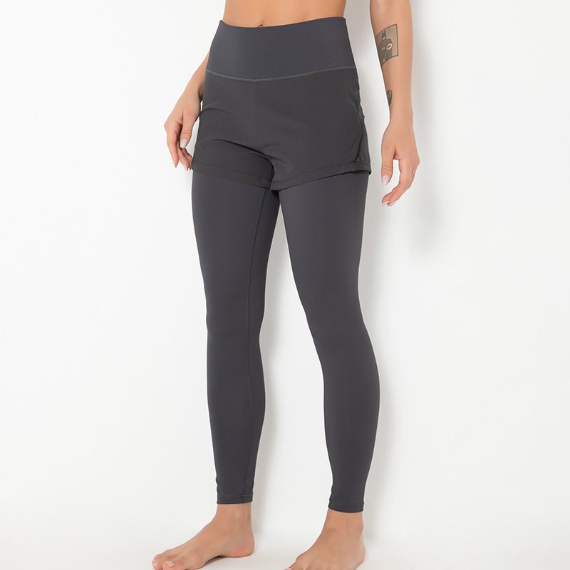 New tight-fitting sports yoga two-piece stitching pants NSLUT60536