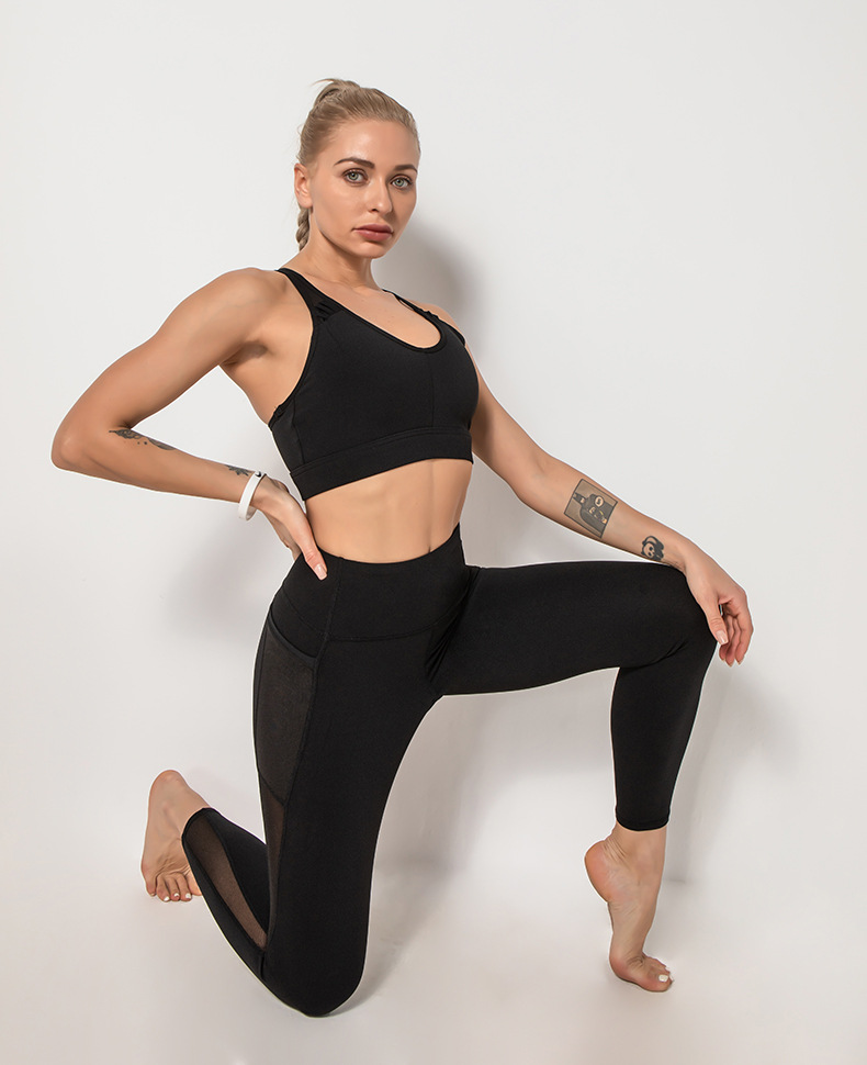 high elastic hip-lifting sports tights high waist yoga pants NSLUT60523