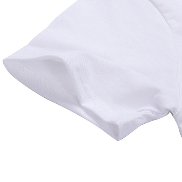  pure color Printed short-sleeved T-shirt NSYAY63413