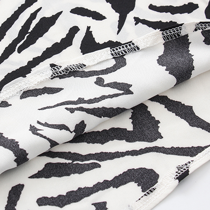 Zebra Print Loose Shirts NSYID64808