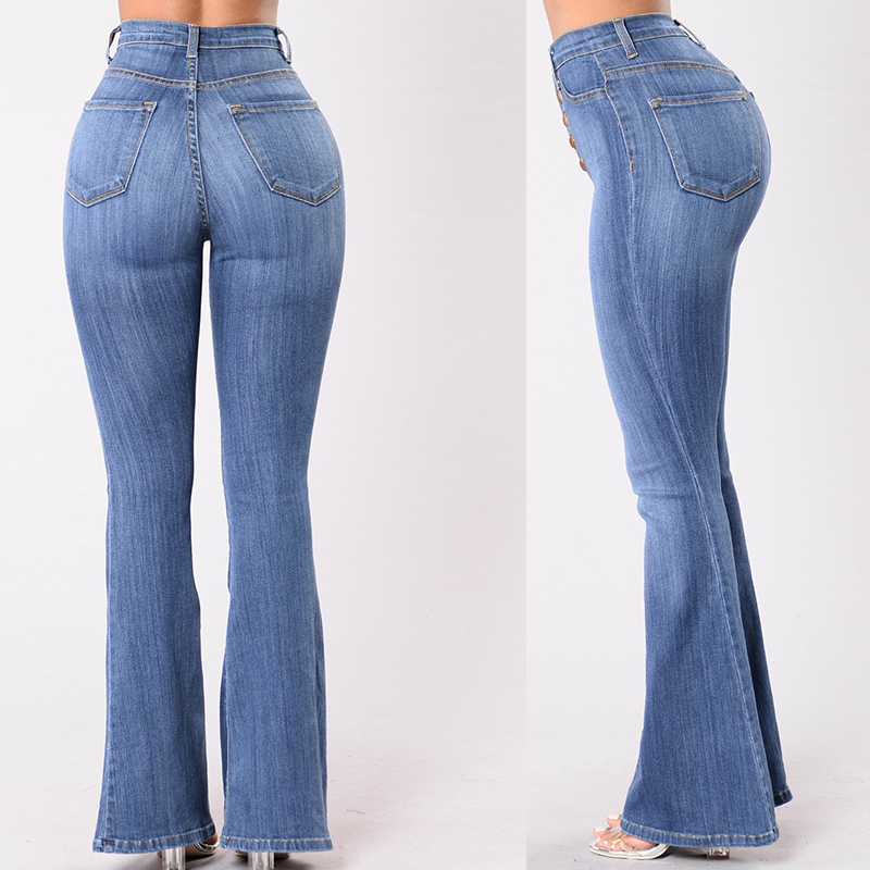 Slim high waist flared jeans NSXMI64830