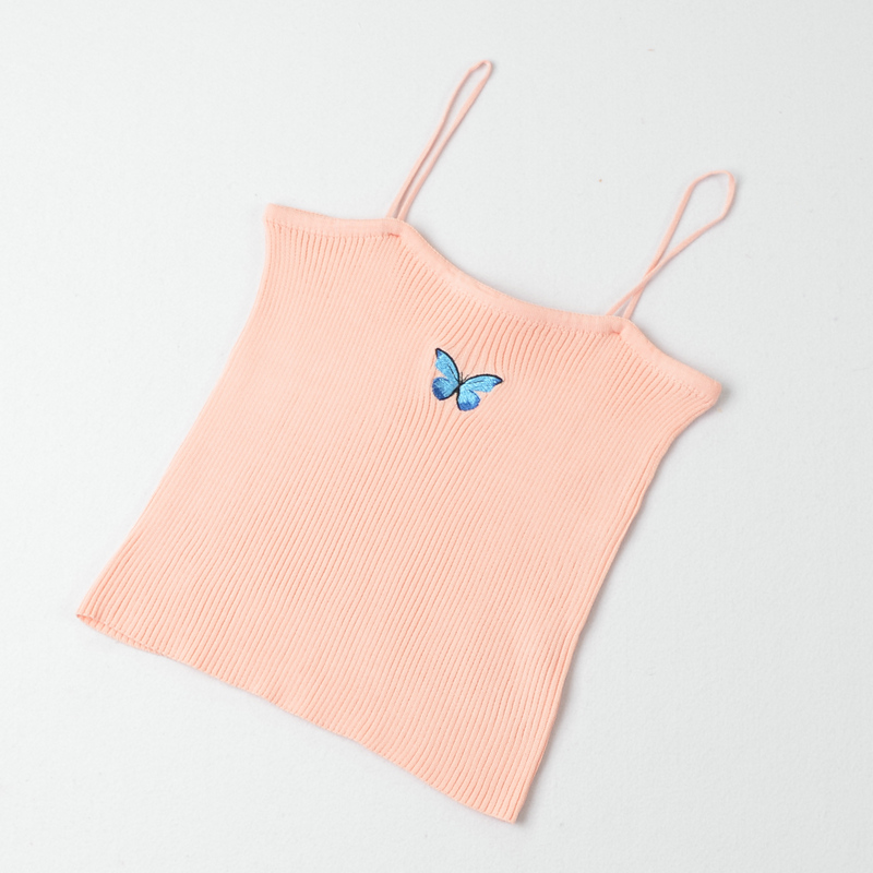 Butterfly All-Match Knitted Camisole NSYAY61262