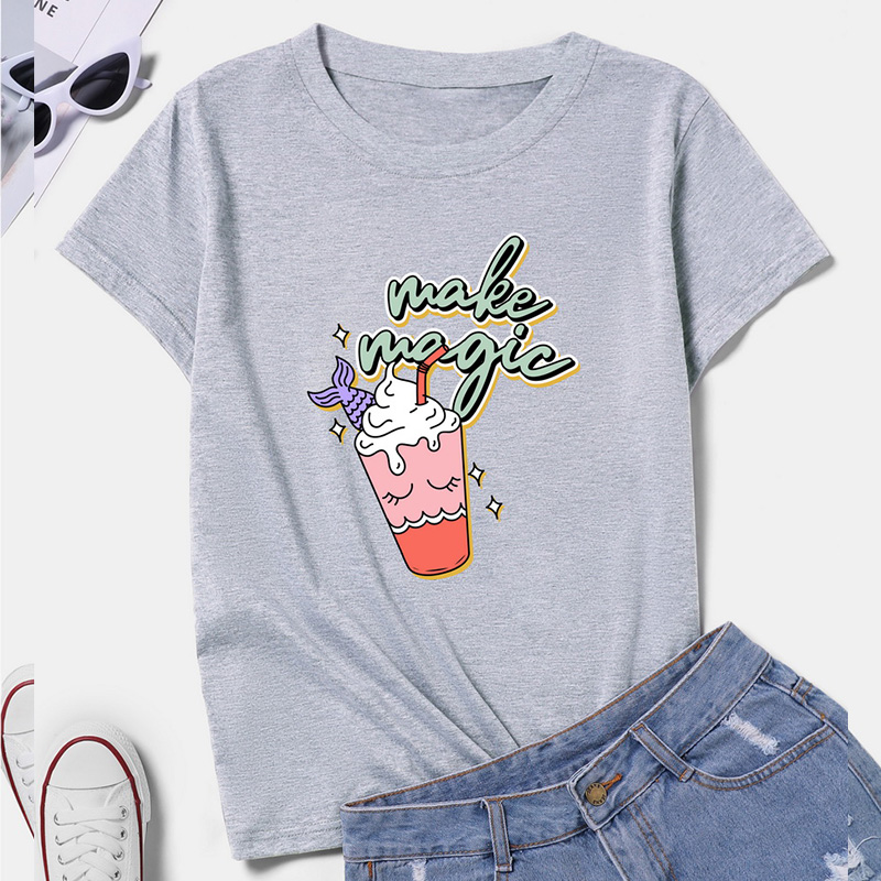 Ice Cream Printed Short-Sleeved T-Shirt NSYAY61990