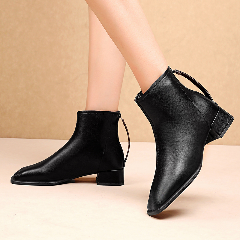 nihaostyle clothing wholesale Women s thick heel mid-heel short boots NSYUS67186