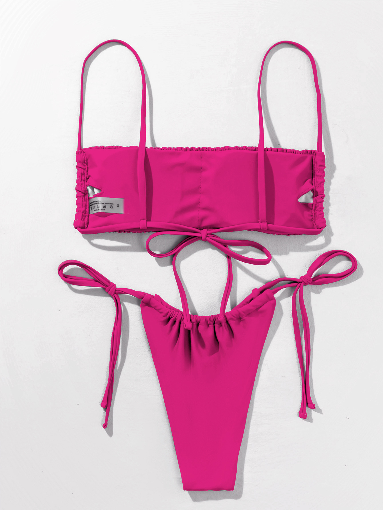 Pure color sexy cable split bikini wholesale women s clothing Nihaostyles NSLUT67764