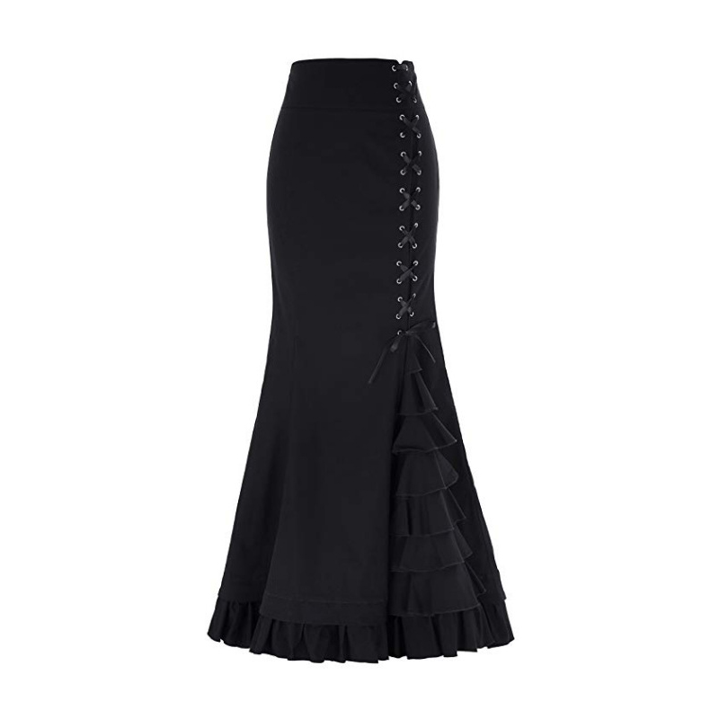 wholesale women s clothing Nihaostyles Mermaid Tunic Lace-up Skirt NSXIA66232