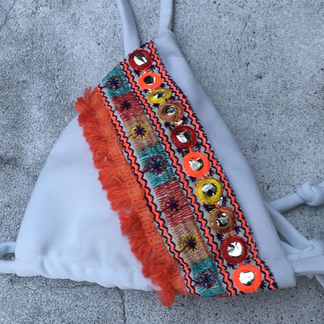 Sexy embroidered bikini swimsuit NSLUT66519