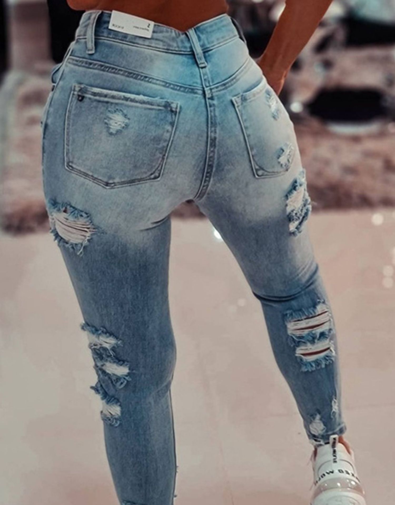 women s hollow jeans nihaostyles clothing wholesale NSOUY73802