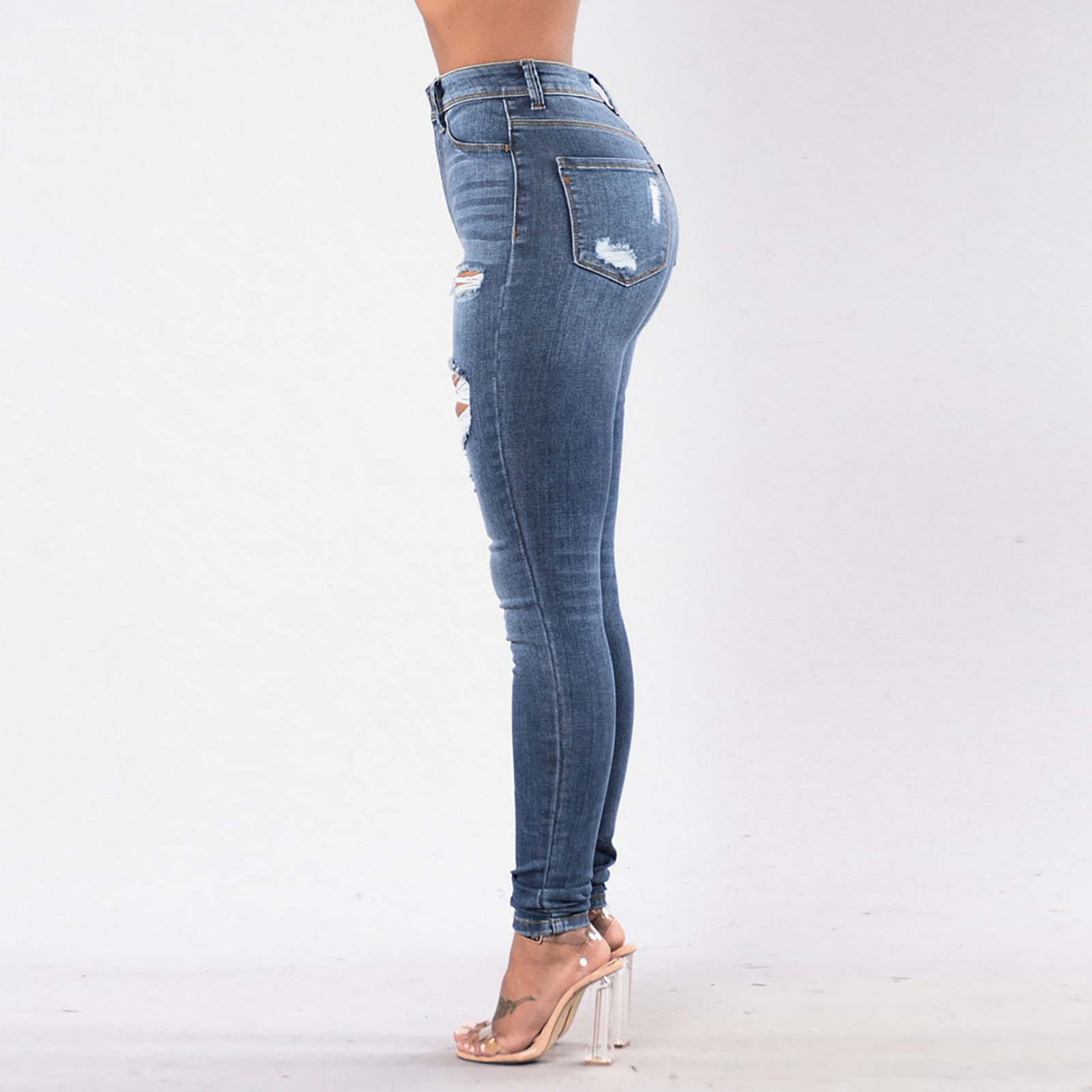 women s hollow jeans nihaostyles clothing wholesale NSOUY73803