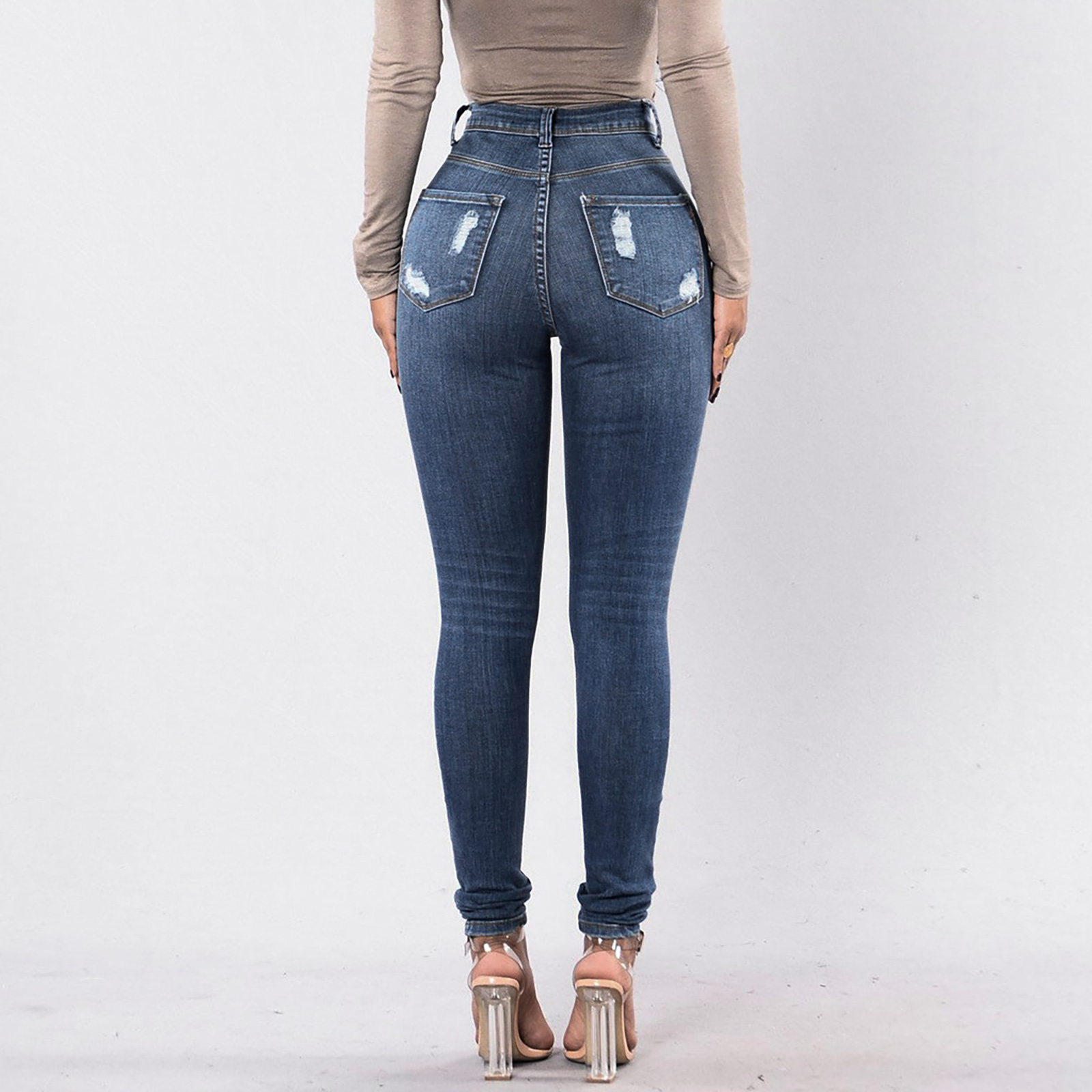 women s hollow jeans nihaostyles clothing wholesale NSOUY73803