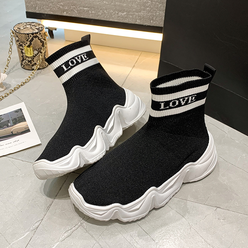 Flat casual socks boots knitted high-top shoes nihaostyles clothing wholesale NSYUS74950
