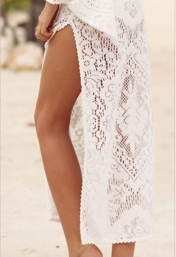vestido de playa de encaje para mujer nihaostyles ropa al por mayor NSYIS78520