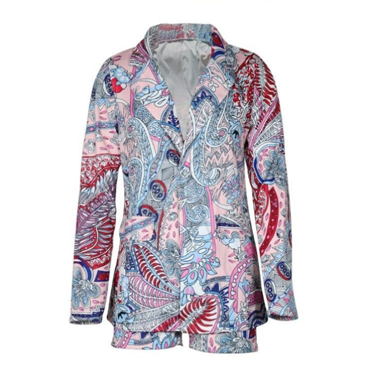 autumn print suit jacket nihaostyles wholesale clothing NSYSY80777