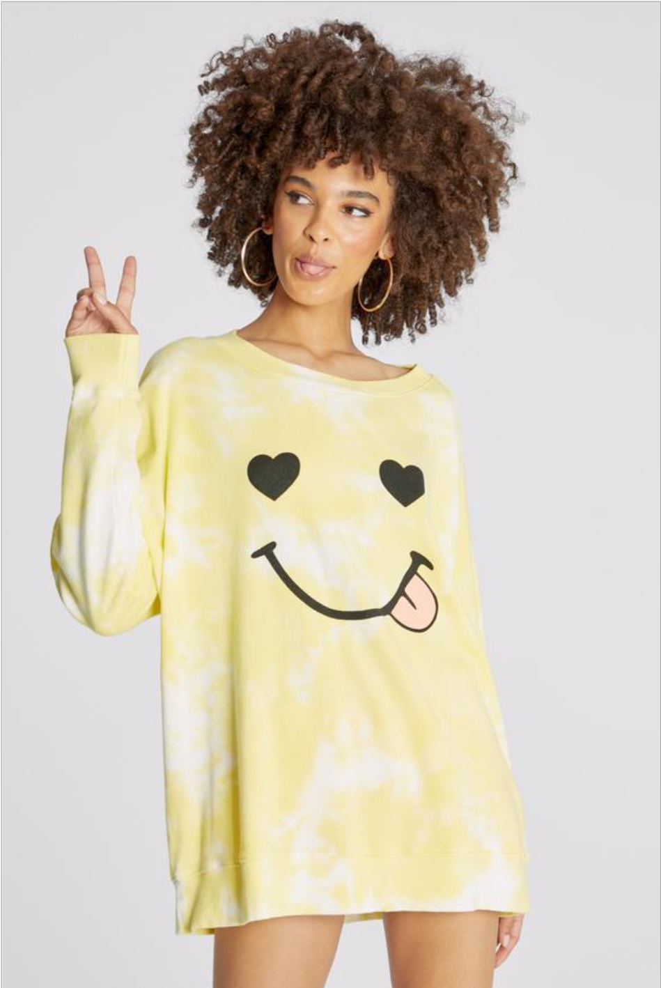 autumn and winter women s round neck long-sleeved smiling face print sweatershirt nihaostyles wholesale clothing NSYIS80760