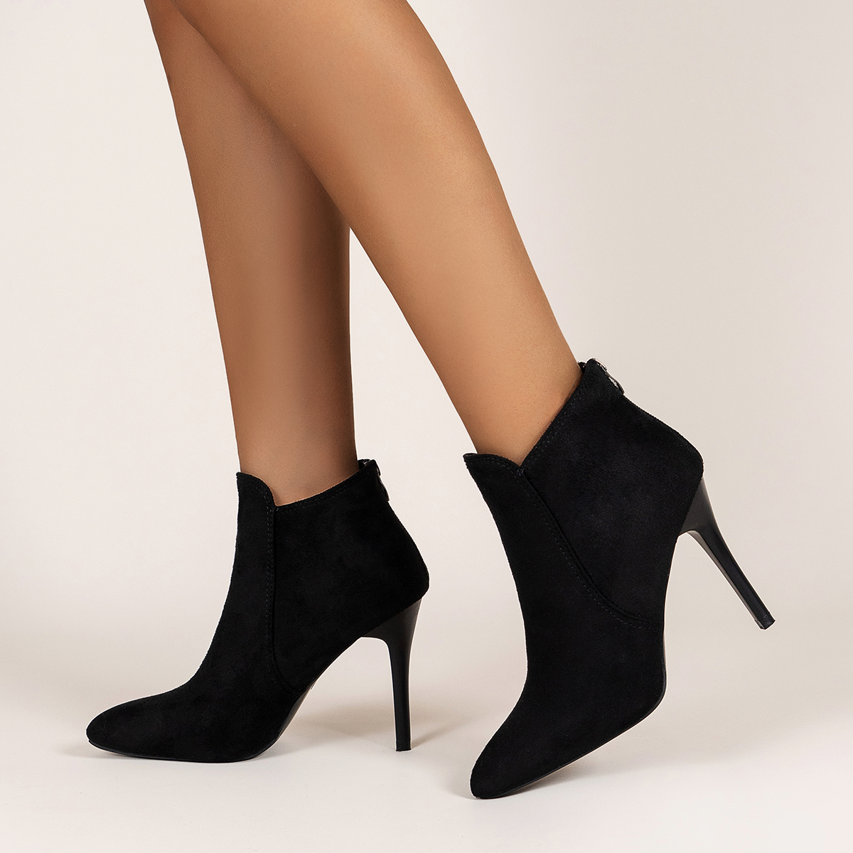 point toe Stiletto short boots nihaostyles clothing wholesale NSYUS81341