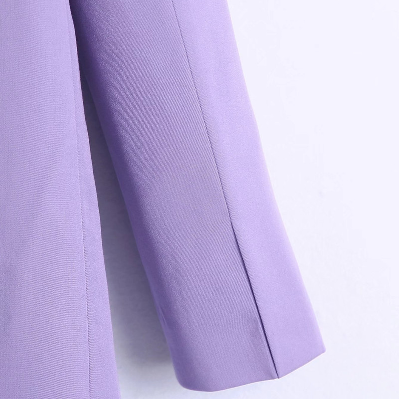 long sleeve slim Straight Casual solid color Blazer NSLAY126947