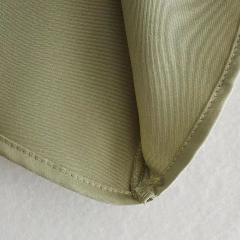 high waist lace-up slim solid color silk satin skirt NSLAY127292