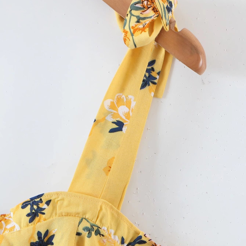chaleco floral delgado con cabestrillo sin espalda en el pecho NSLAY127277