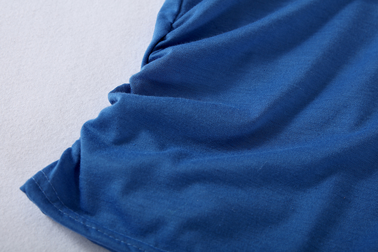 zipper solid color short sleeve loose t-shirt (multicolor) NSLMM124420