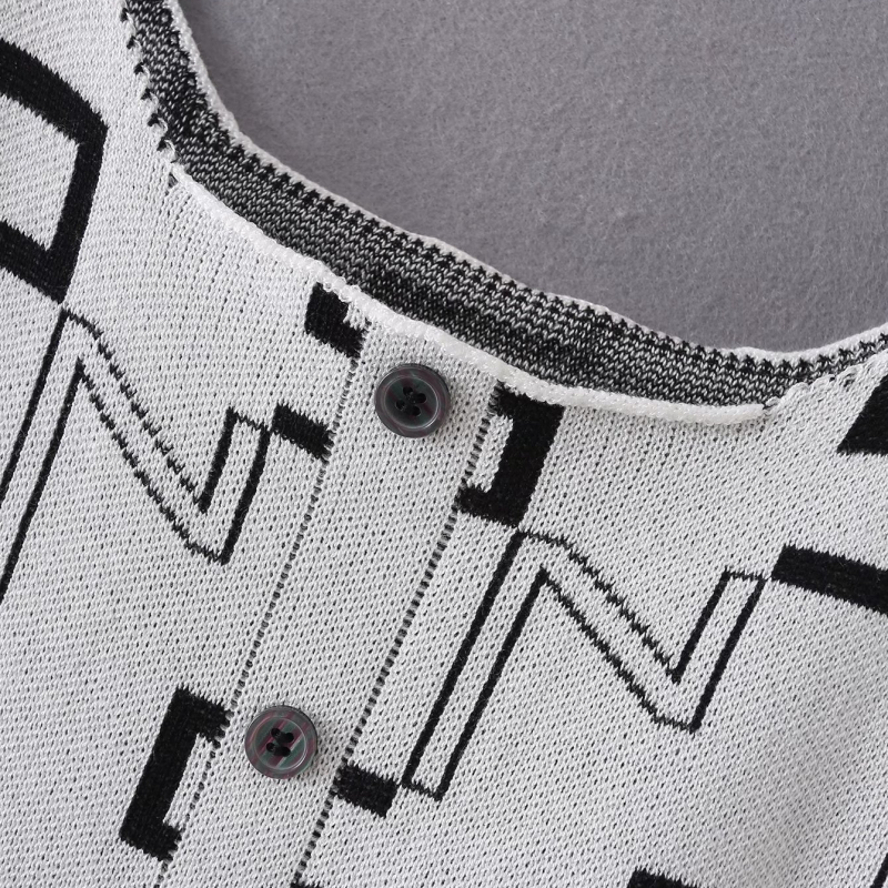 button print sling slim stitching vest NSLAY128395