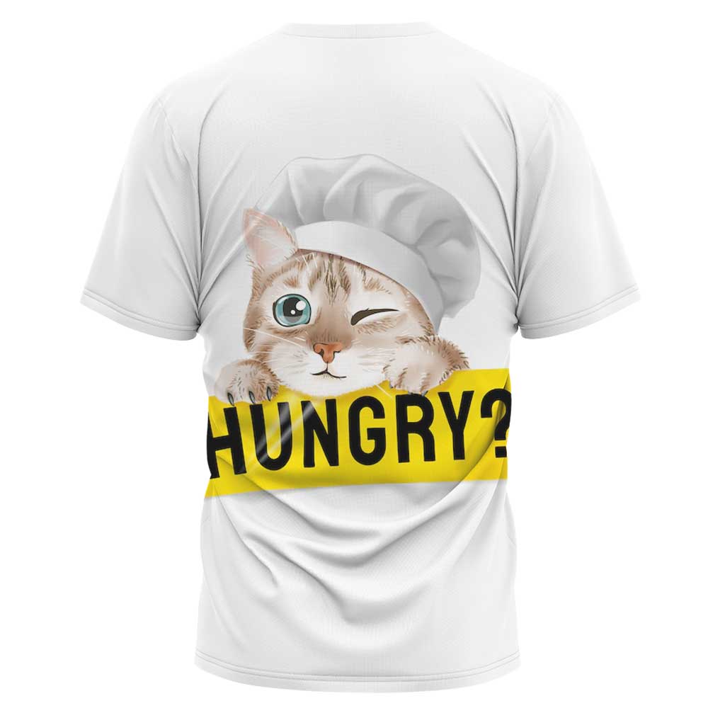 plus size letter Cat Print Crew Neck loose T-Shirt NSLBT130198